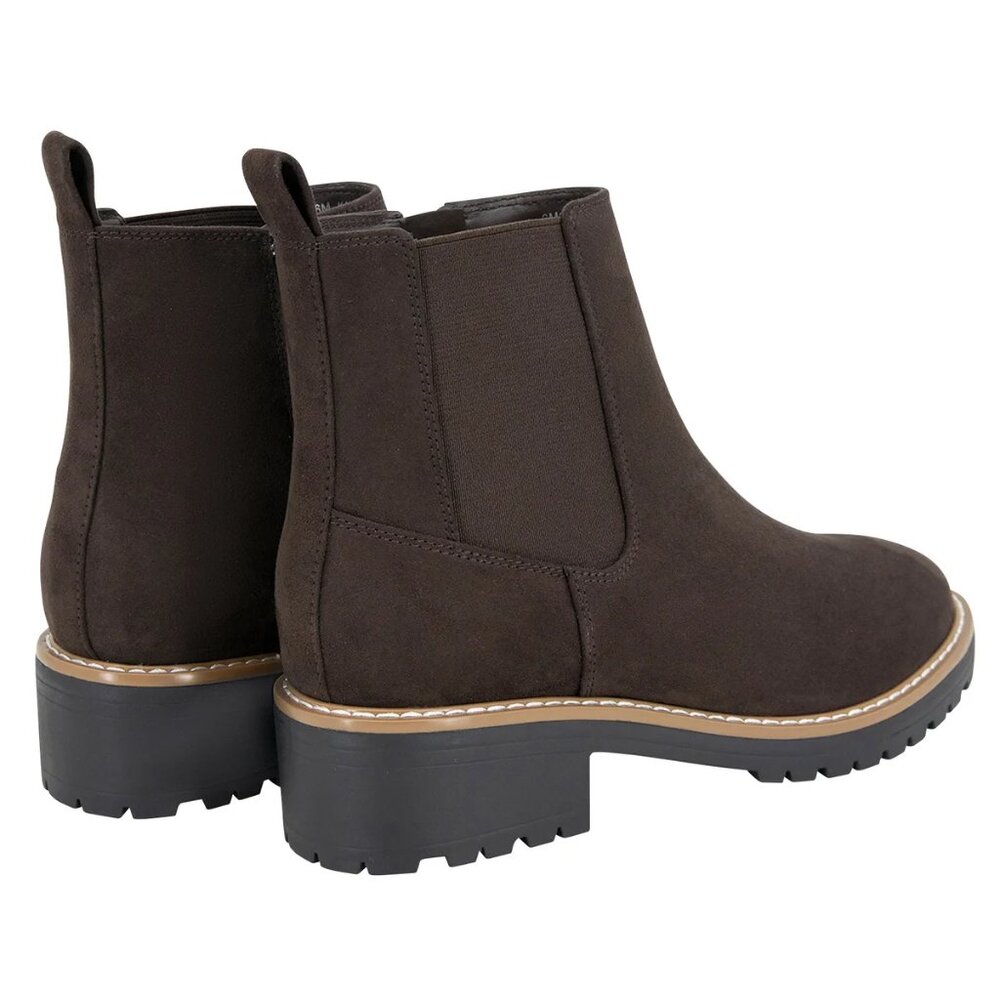 Kensie Kayla Ladies Faux Suede Boot - Brown - Size 6.5 - Brand New in box - Picture 2 of 4